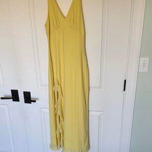 Yellow Sleeveless Maxi Dress